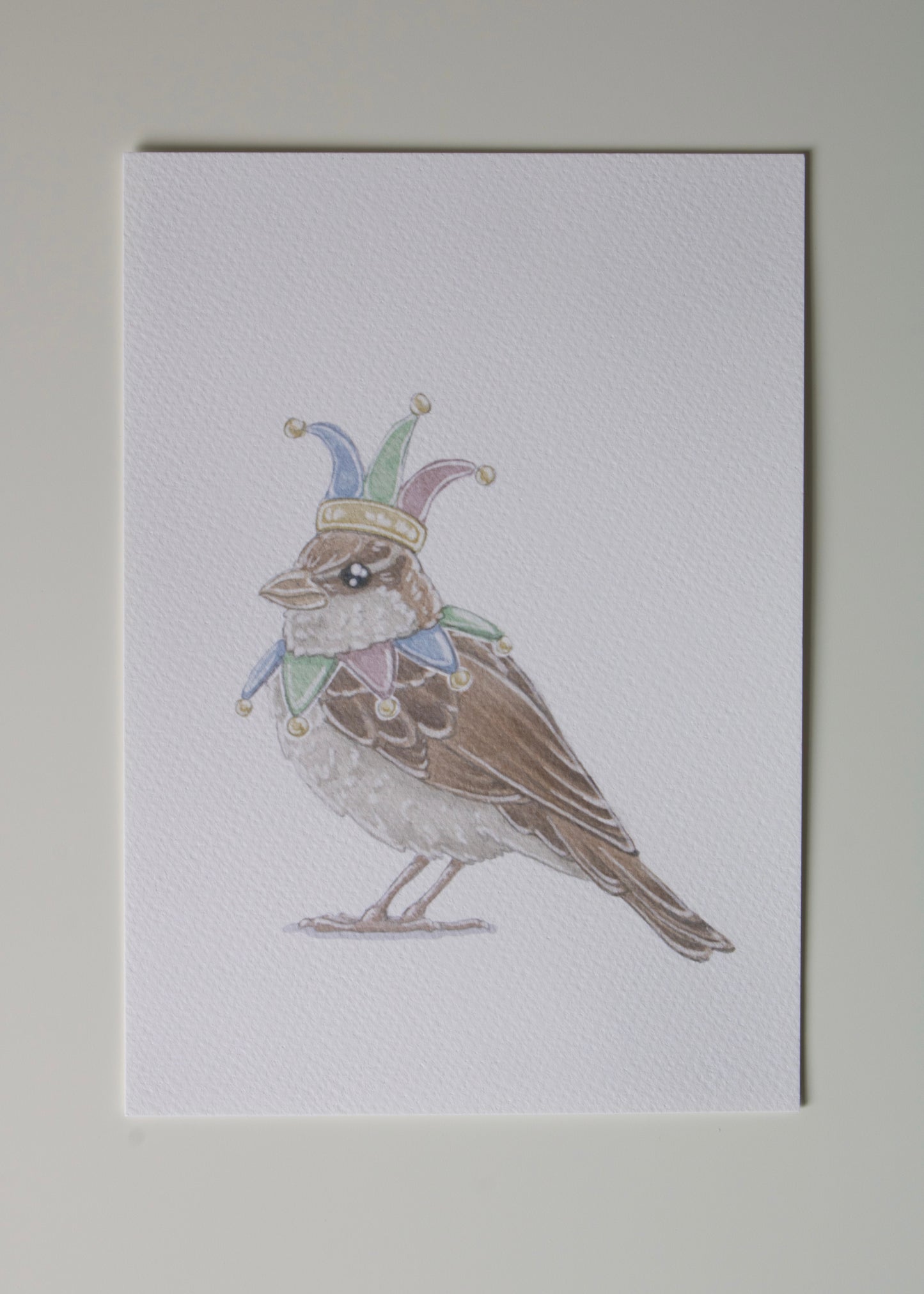 Silly Sparrow 5x7 Archival Print