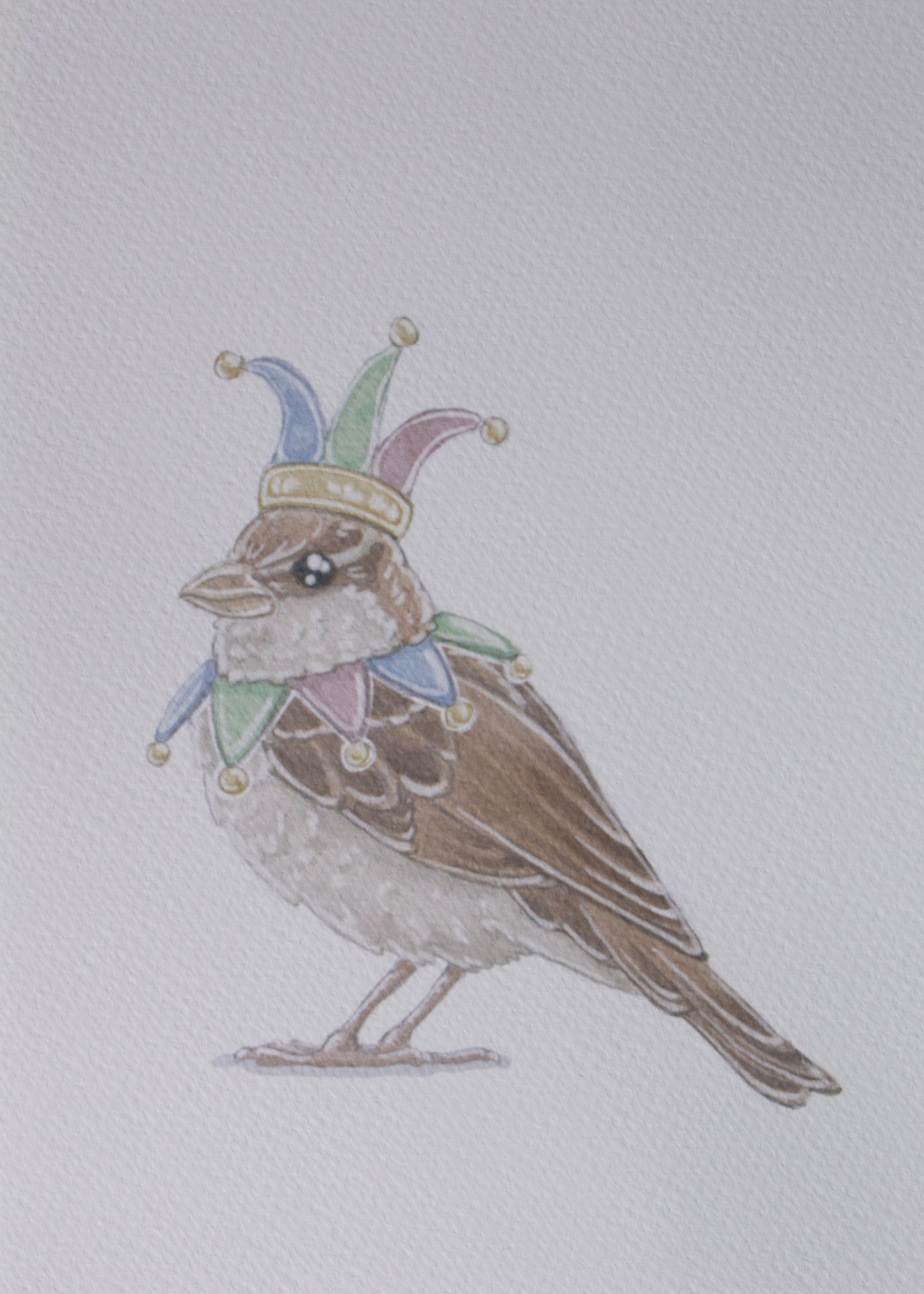 Silly Sparrow 5x7 Archival Print