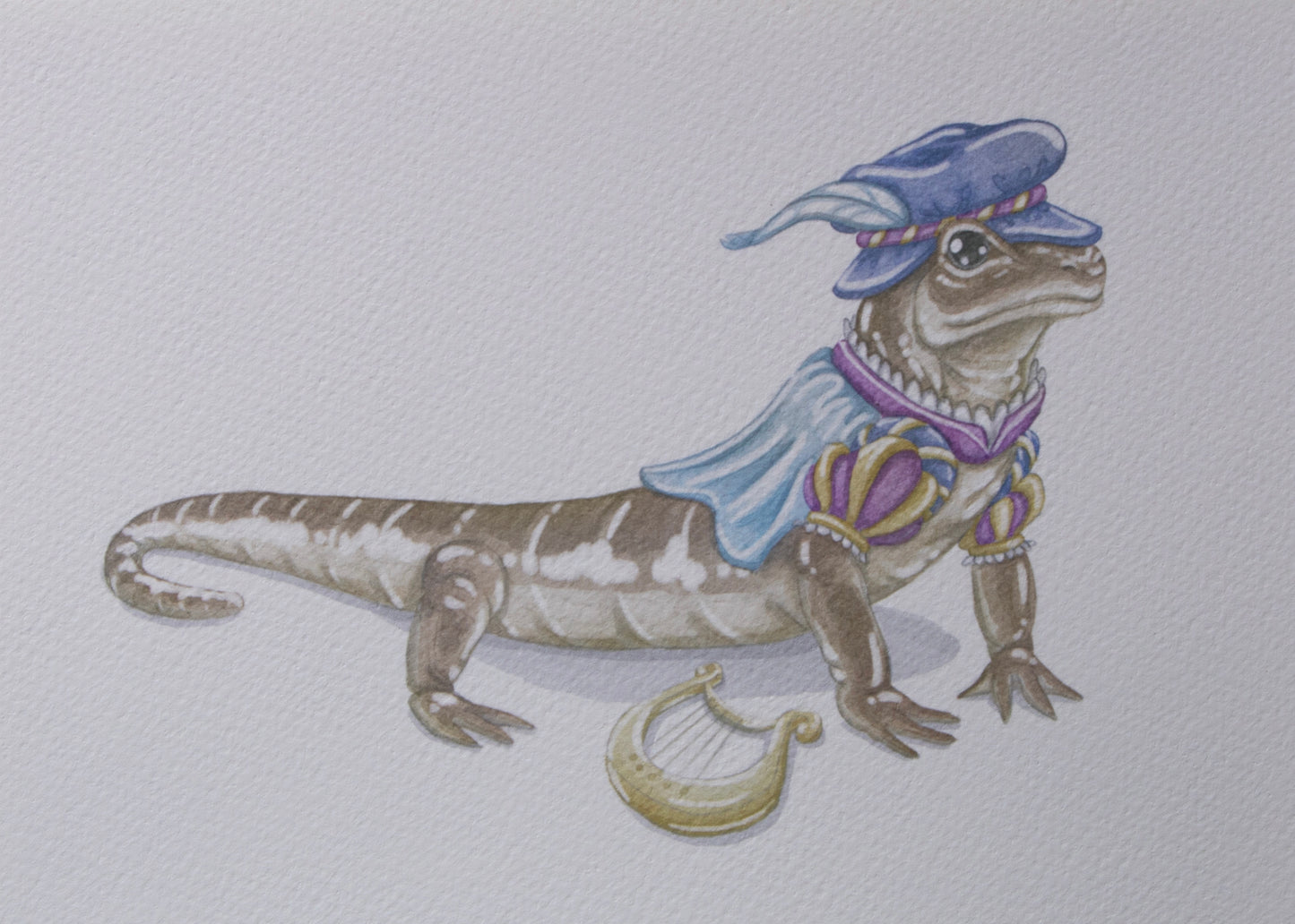Salamander Bard 5x7 Archival Print