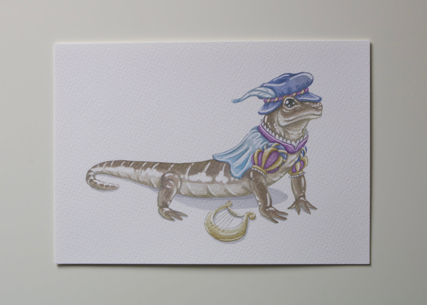Salamander Bard 5x7 Archival Print
