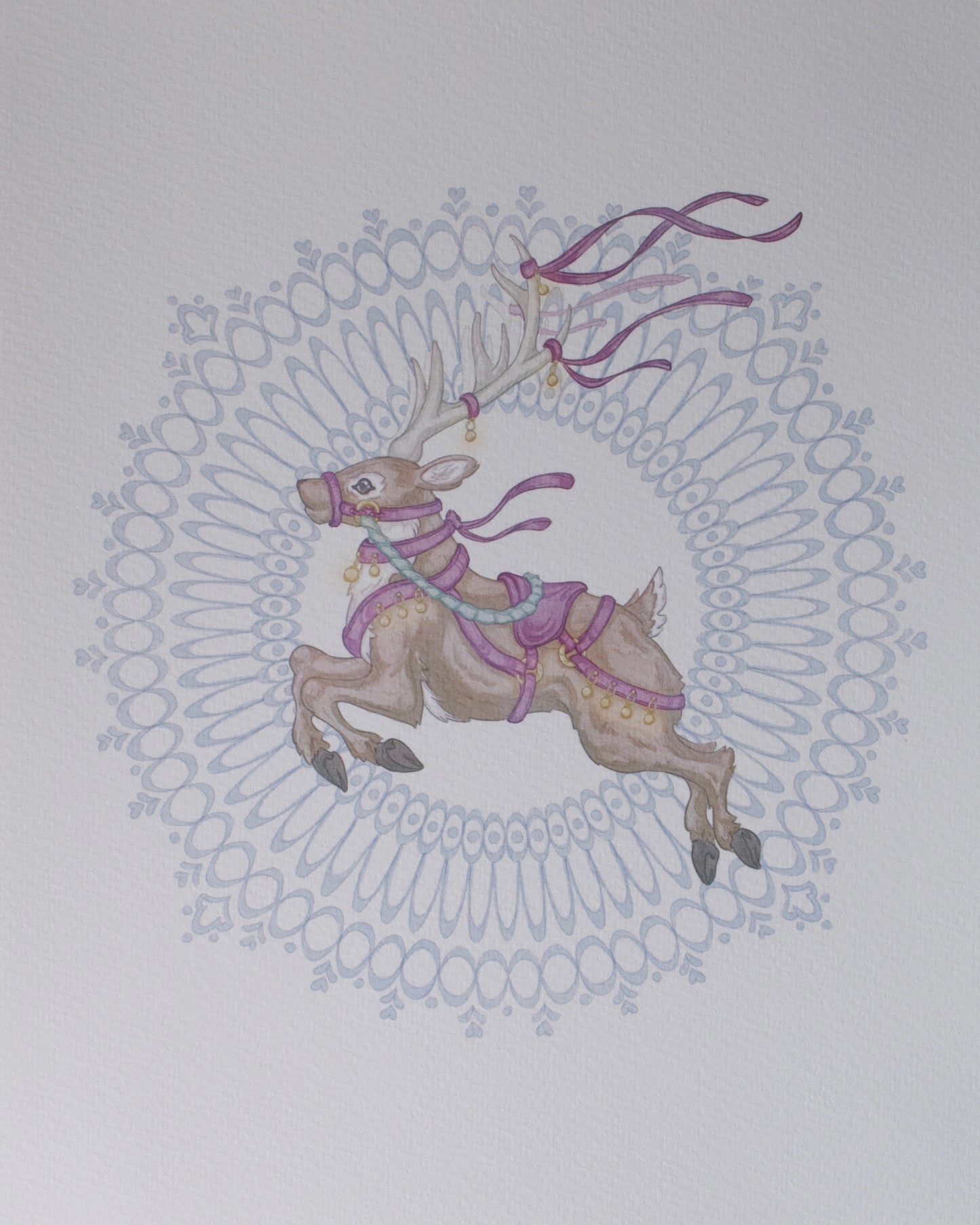 Christmas Reindeer 8x10 Archival Print