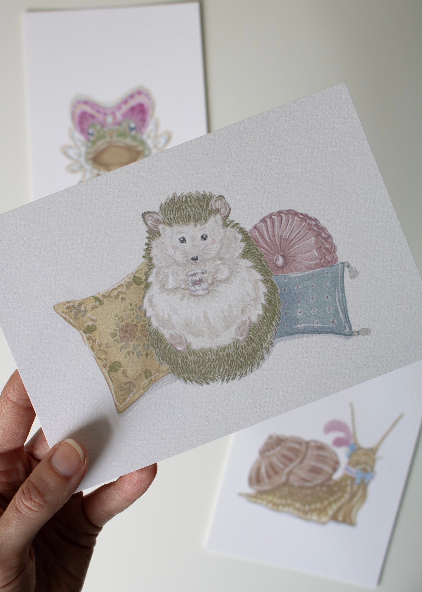 Cozy Hedgehog 5x7 Archival Print