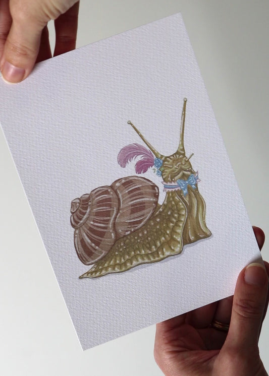 Madame Snail 5x7 Archival Print